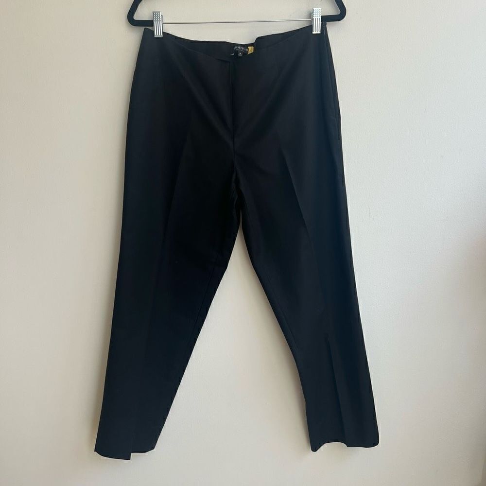 Lafayette 148 Womens Casual Pants Career Trouser Classic Black Size 10